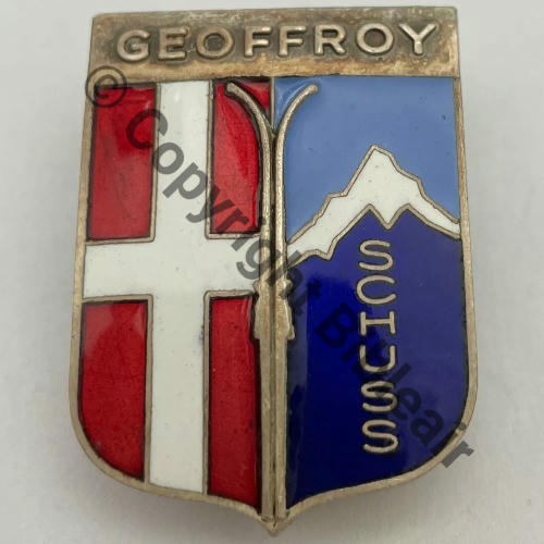 Grpt HAUTE SAVOIE Centre GUILLAUMET Eqp GEOFFROY (LTT)  A.AUGIS ST.BARTH 2Lign Bol fentre papillon Dos lisse EMAIL Src.historiacollection2a PV723Eur 